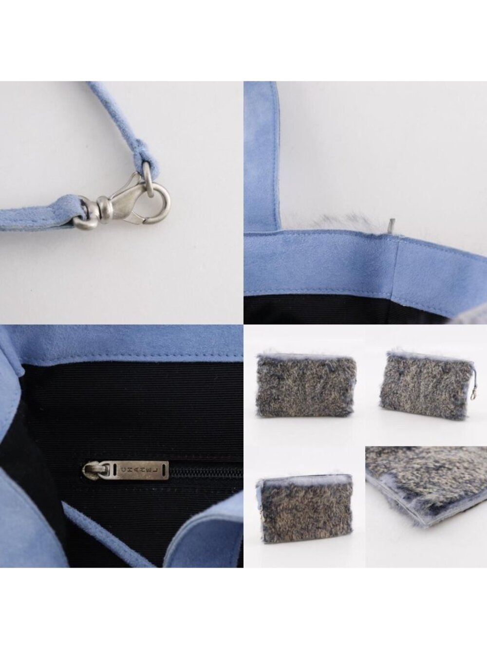 Chanel CC Logo Lapin Rabbit Light Blue Tote - Picture 9 of 10